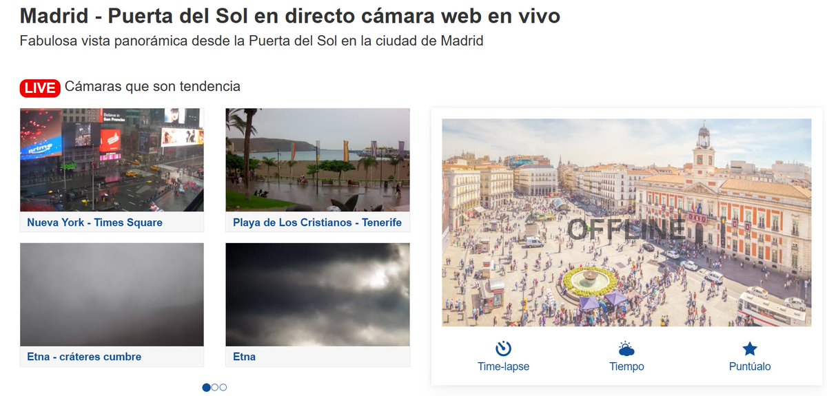 JulenBollain's tweet photo. Una vez más, Almeida desconecta las cámaras de Sol.

Cuando no pasa nada, emitiendo. Cuando la Puerta del Sol se llena de gente protestando por la vivienda, casualmente dejan de verse.

Debe ser que la transparencia también se desconecta cuando no interesa. https://t.co/ojguihI4FQ