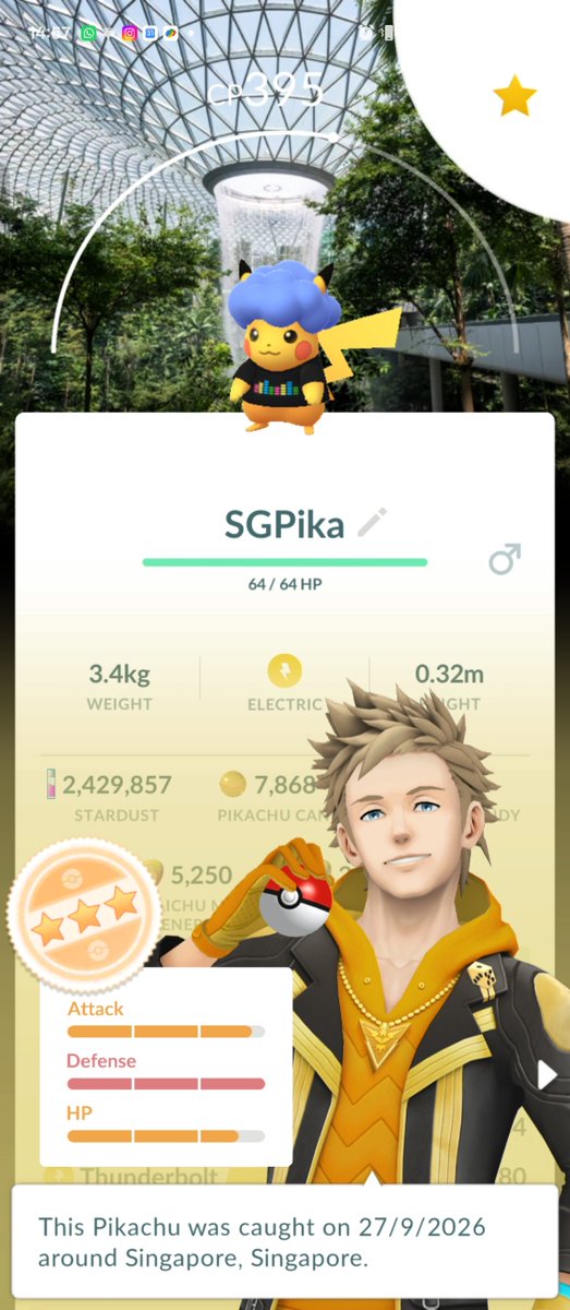 ooof000f's tweet photo. SG Pikachu added to the collection!

#pokemongo #pokexciting https://t.co/pWKdo3pC8Q