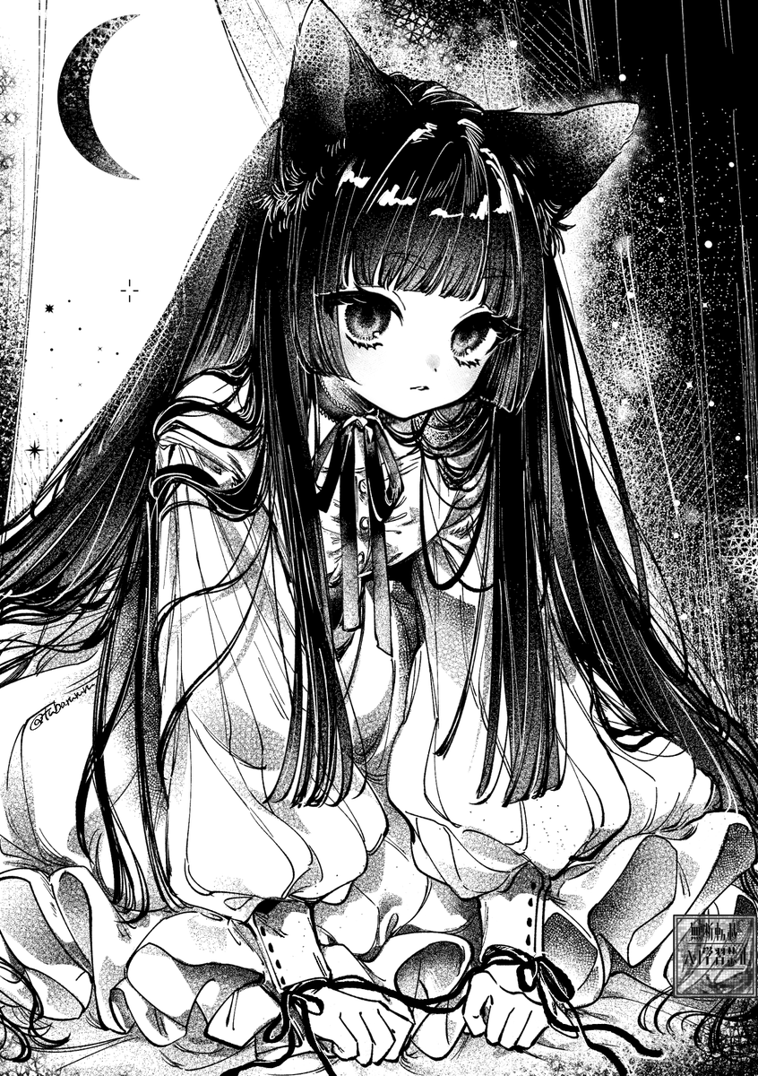 tubarururu's tweet photo. 🐈‍⬛🌛✴️ https://t.co/gfGxpwnSmY