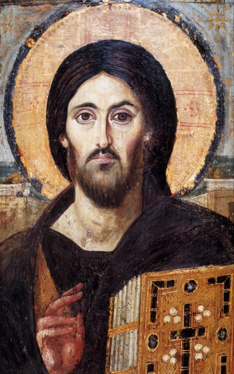 SeekAfterBeauty's tweet photo. Christ Pantocrator of Saint Catherine’s Monastery (6th Century AD) https://t.co/TgRVrjQUIK