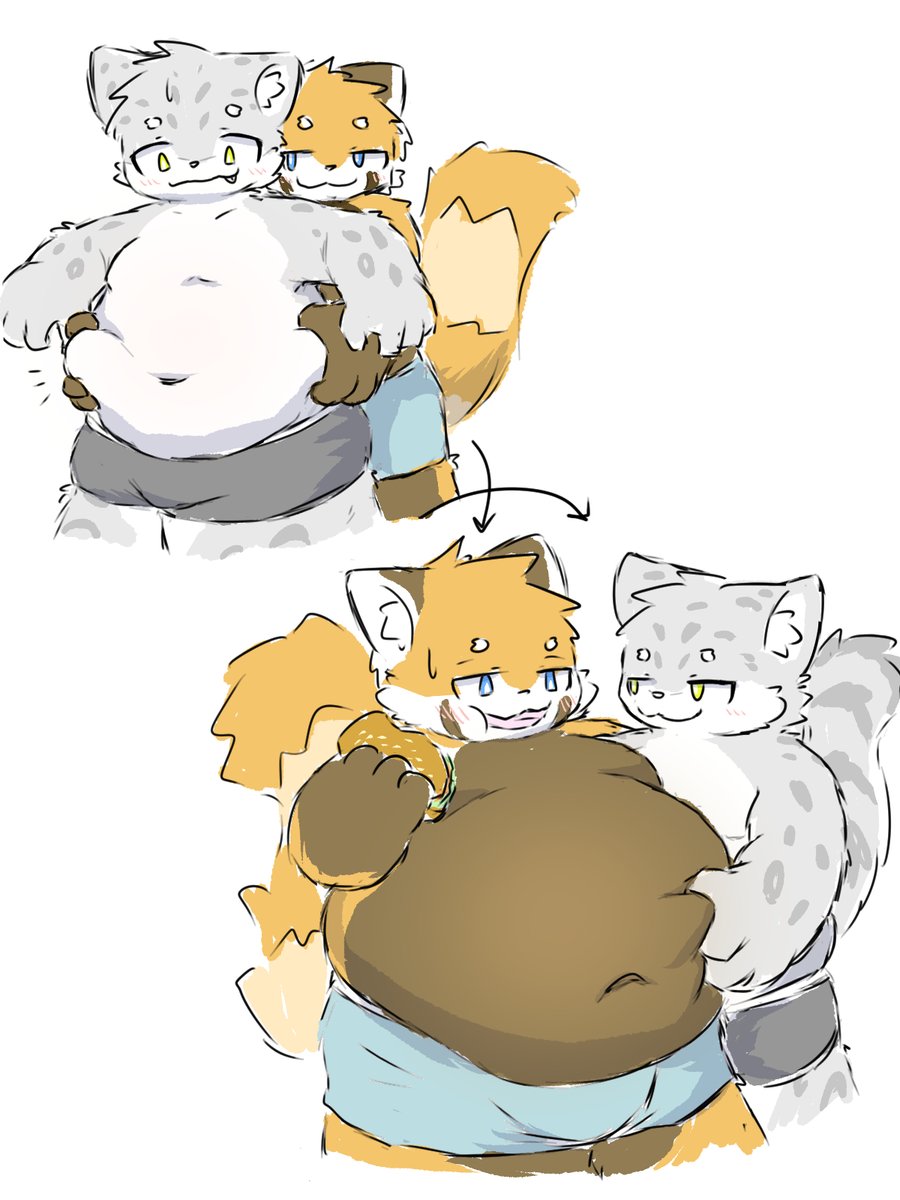 Bear_furry_prr's tweet photo. バカにしてたら肥やされちゃったらくがき https://t.co/8cCdVnqTzR