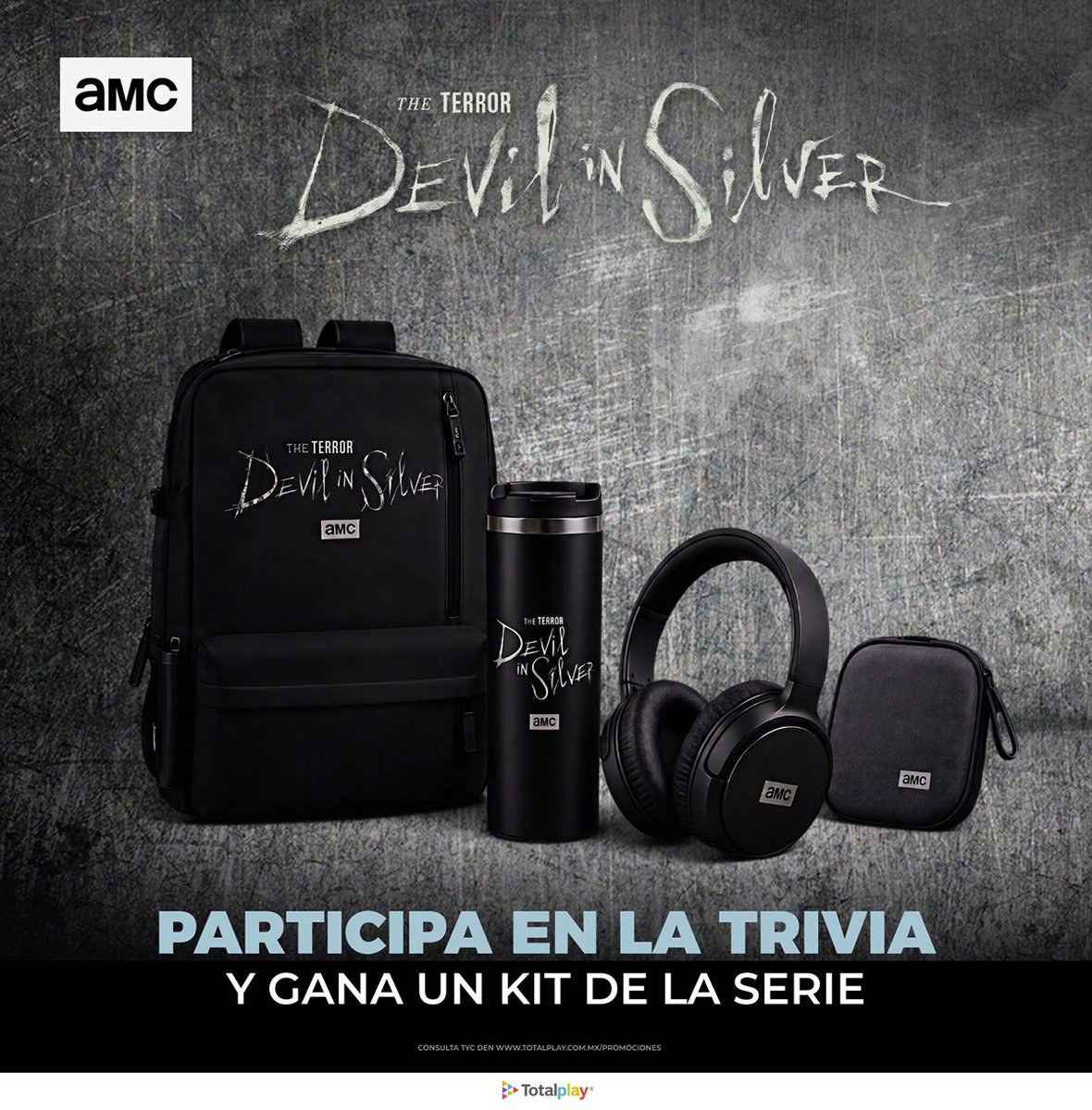 totalplaymx's tweet photo. ⏰ ¡Último día para participar! Disfruta *The Terror: Devil in Silver* por AMC, canal 444, y responde la trivia desde tu Totalplay TV para tener la oportunidad de ganar un increíble kit. 🎁 https://t.co/9u1YqlcJz1