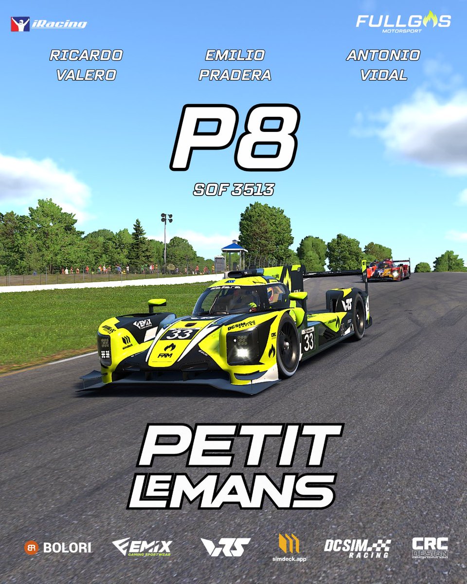 FullGasMS's tweet photo. Resultados de la Petit Le Mans en el circuito de Road Atlanta.
Menuda resistencia, de los mejores eventos del año sin duda🔥

Grandes resultados de todos los equipos y casi acariciamos el podio por primera vez en un evento especial en la categoría GTP! https://t.co/oYKhExo1xk