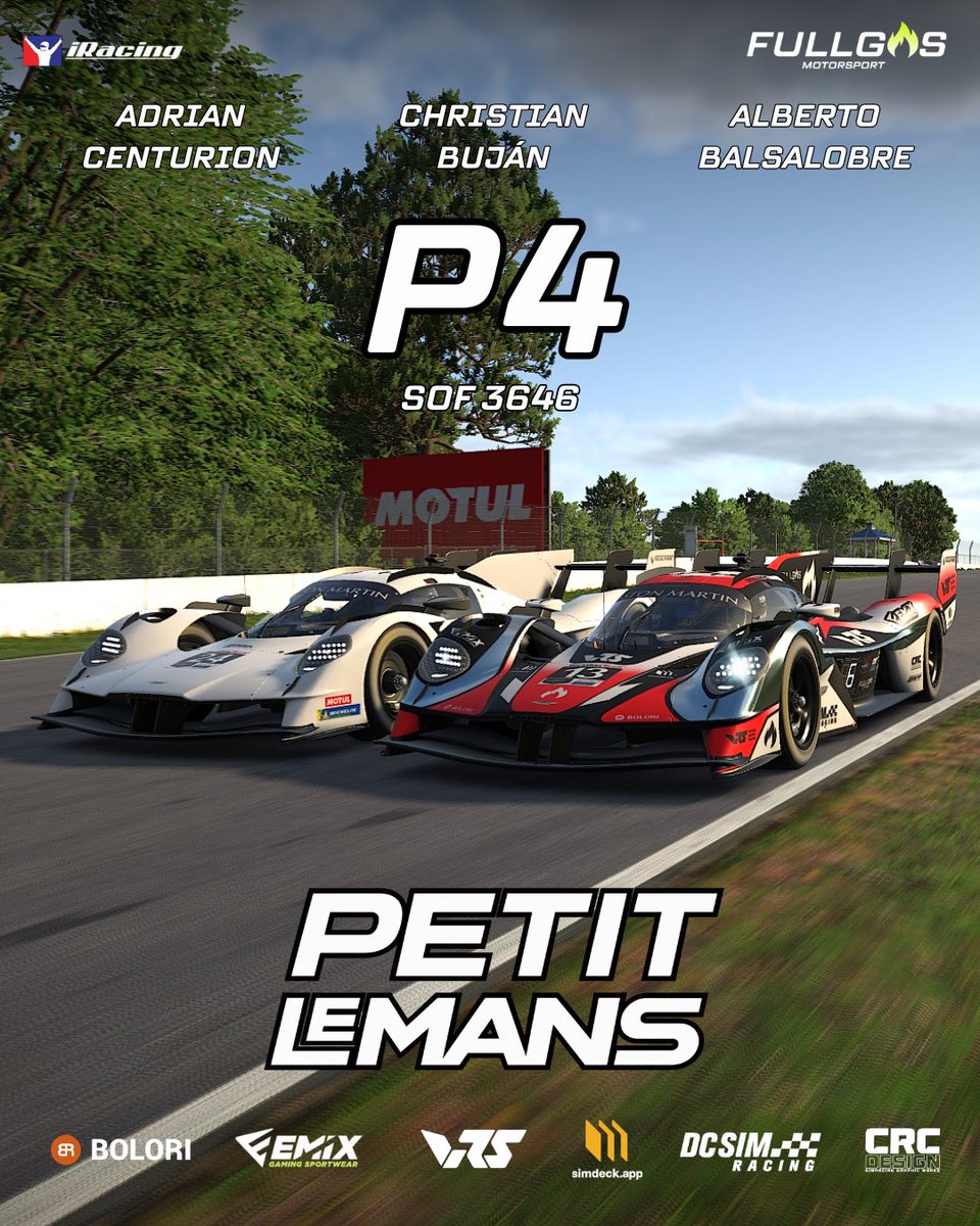 FullGasMS's tweet photo. Resultados de la Petit Le Mans en el circuito de Road Atlanta.
Menuda resistencia, de los mejores eventos del año sin duda🔥

Grandes resultados de todos los equipos y casi acariciamos el podio por primera vez en un evento especial en la categoría GTP! https://t.co/oYKhExo1xk