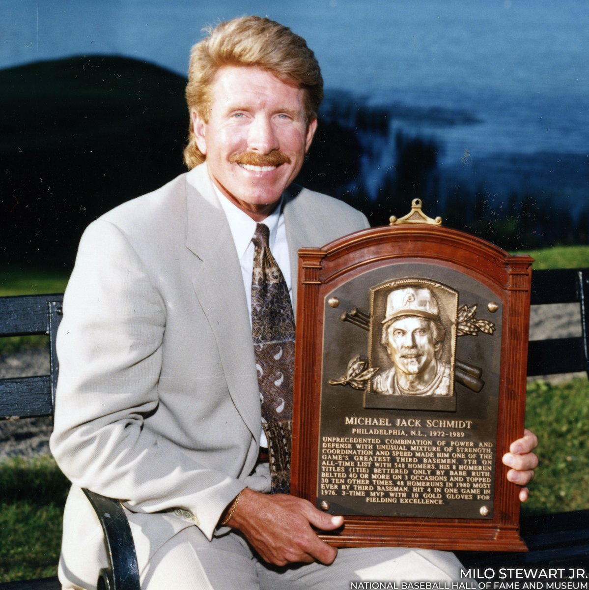 baseballhall's tweet photo. Happy birthday to a @Phillies icon and one of the game’s greatest third basemen – Mike Schmidt! https://t.co/YGTMziVfvL