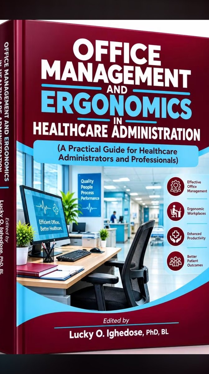 mcdosel's tweet photo. Maintain appropriate posture in your office to remain healthy while performing your official functions. This is why this book – “Office Management and Ergonomics in Healthcare Administration” is written as a practical resource for you as an administrator or office manager.