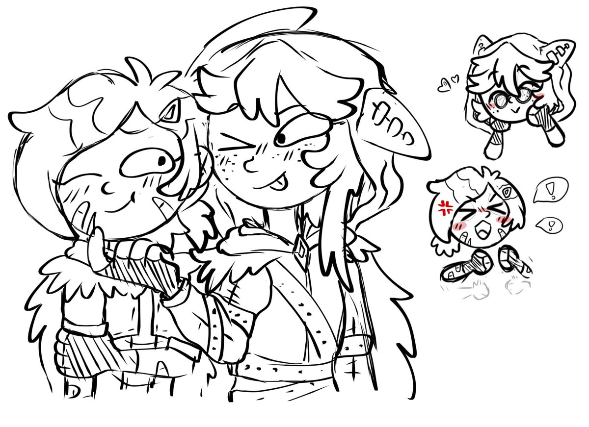 R4dcal's tweet photo. Some sketch I did last night
Will [Oc] with Marcy [ofc from au]
In Au everyone are adults so don’t make it weird</3

I forgot to draw Will their glasses 🥀

#amphibia #amphibiamarcy #marcywu #amphibiaau #amphibiaoc https://t.co/Cu01GVfEDJ