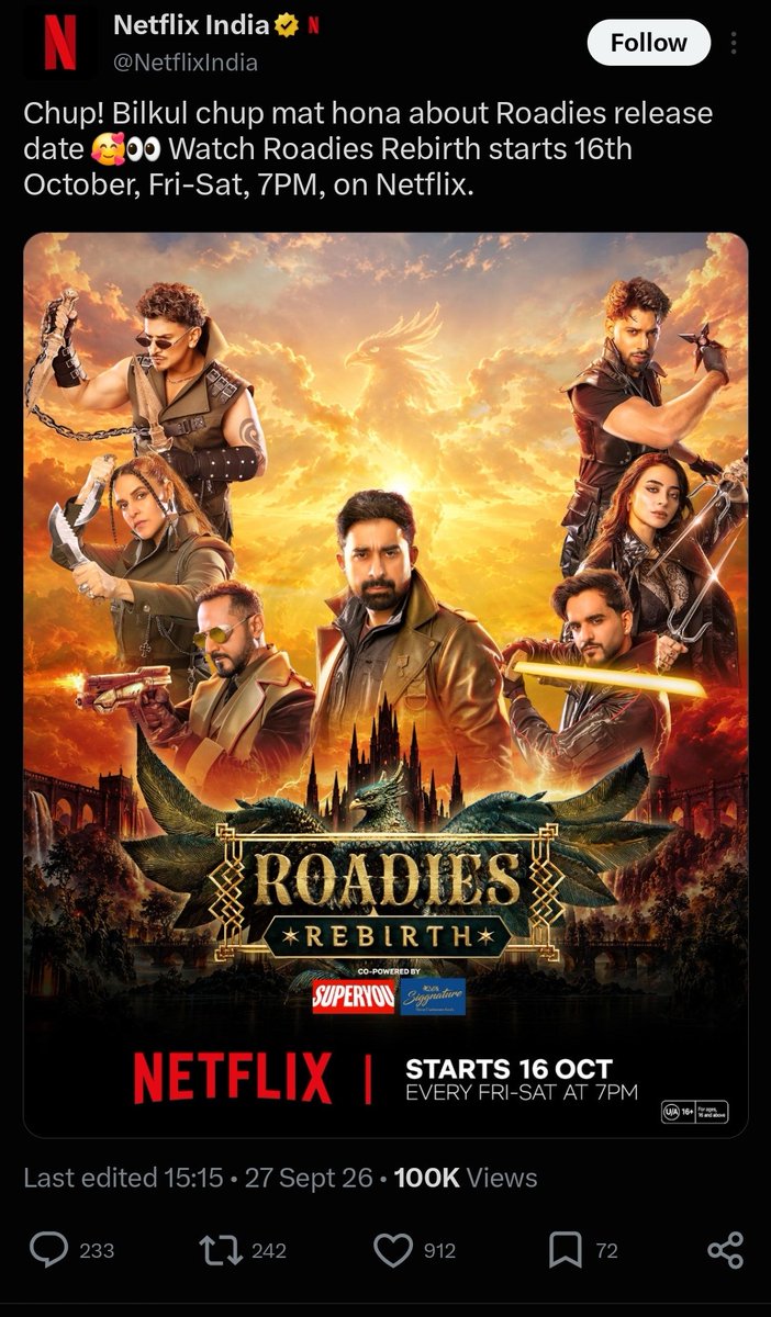blush_babe_0's tweet photo. Can't wait to see @Baseer_Bob . as a Gang
leader 🔥👑 in #RoadiesRebirth. Full circle moment! 📈

@NetflixIndia #BaseerAli #BaseerSquad https://t.co/VPHb5HGBju