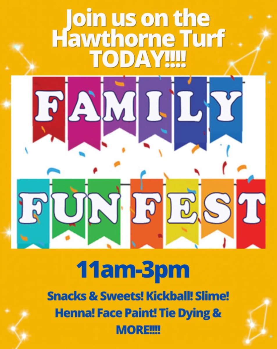 HawthorneAcad's tweet photo. We hope to see you today for Family Fun Fest🎉 https://t.co/YhNfq5lSW2