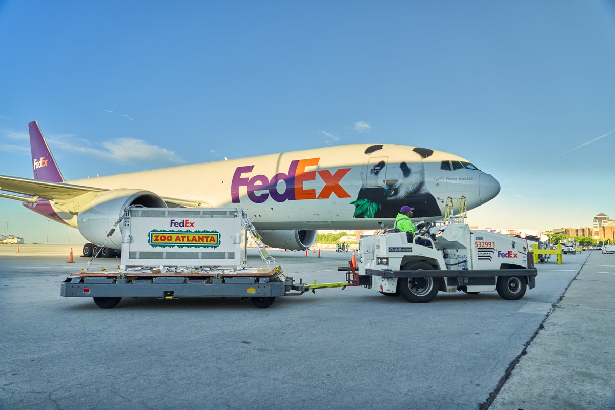 ZooATL's tweet photo. Thrilling news: The giant pandas have landed! Zoo Atlanta is overjoyed to announce that giant pandas Ping Ping and Fu Shuang have arrived in Atlanta. 
https://t.co/qdOjKl8DeT https://t.co/jTnhYhyVvx