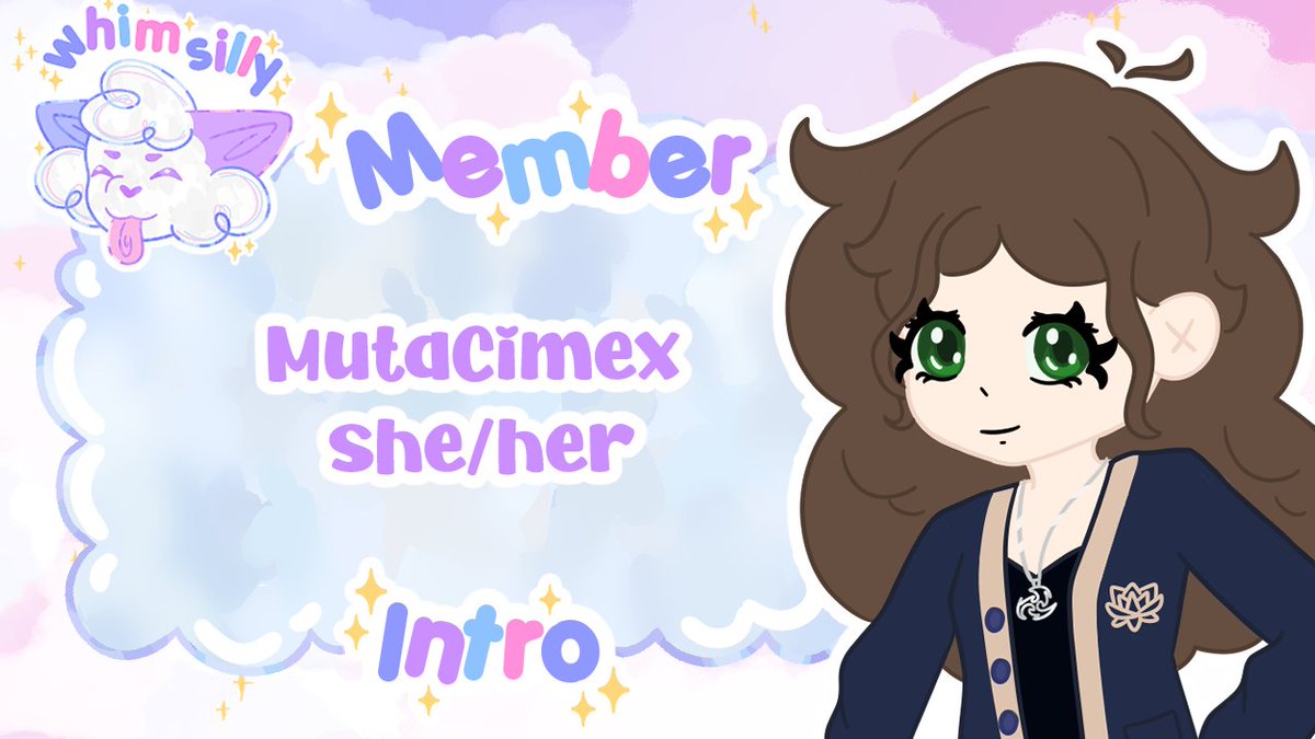 whimsillies's tweet photo. ☁️Whimsilly Member Intro~!☁️
@MutaCimex 

Hii I'm Ivanna!! I'm a casual streamer and creator, I love GREEN and I love PLANTS

Emojis:🌿🌱

My Goals: Create an involved community where everyone feels welcome to share ideas and bring their own creativity to the table!

#whimsilly https://t.co/ljmlkwjEai
