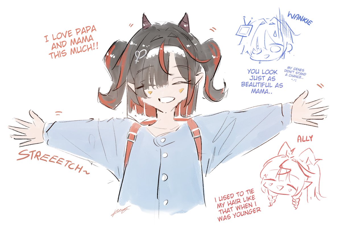 Kumoriillust's tweet photo. My heart is meltingfjjdkd~ 🫠😭 #aledraw https://t.co/9BasDVNGJo