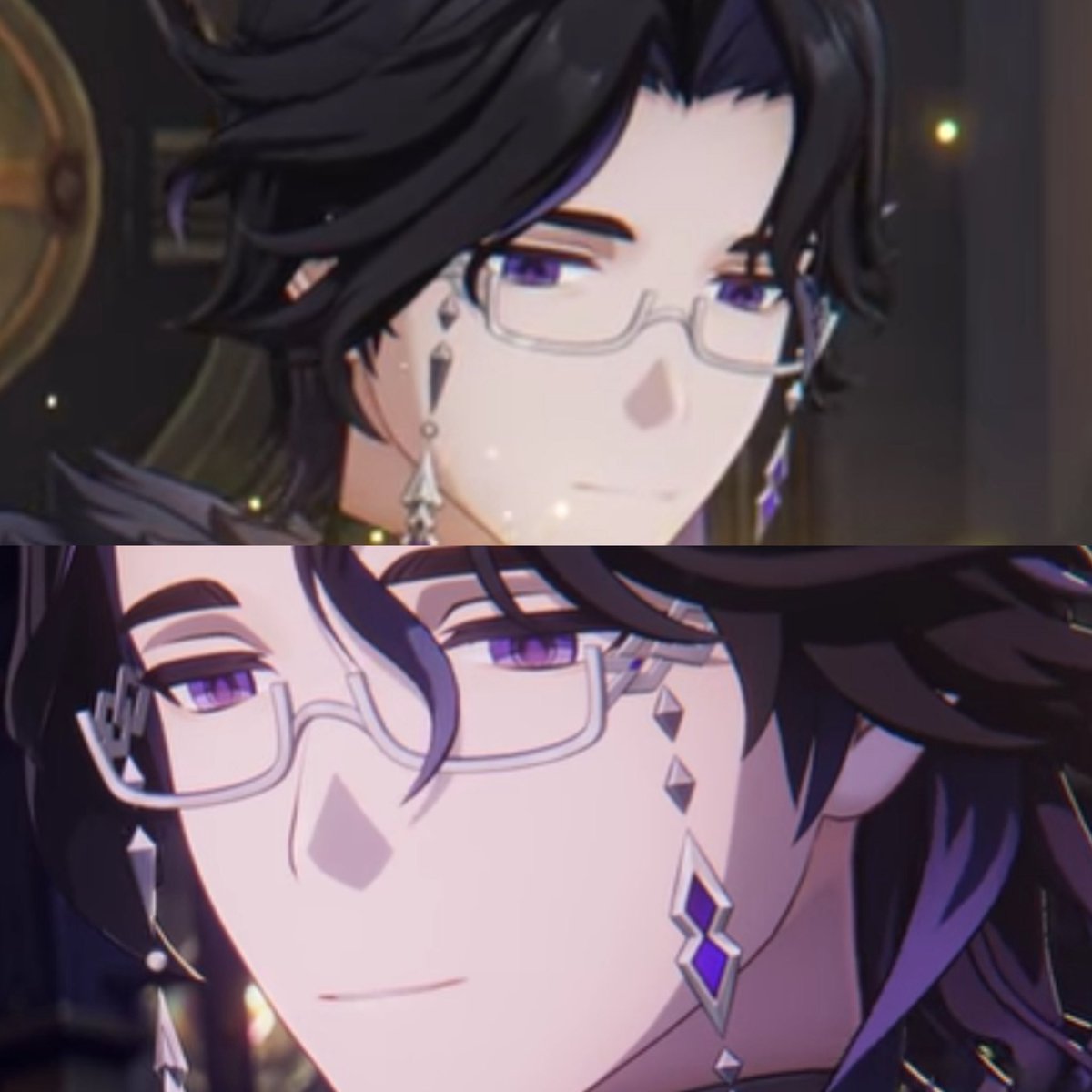 feofanes's tweet photo. i love how pantalone's eyes have two colours and depending on the perspective his gaze (and its meaning) changes completely https://t.co/jhZAmYRKao