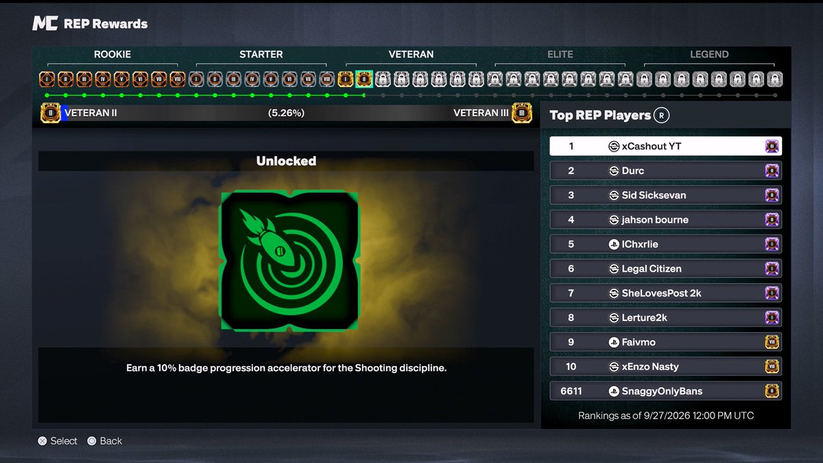 SnaggyOnlyBans's tweet photo. Looking to sell my 2K27 Account. (EU - PS5)

🔶VETERAN 2
🔶250+ LIFETIME CHALLENGES
🔶DEFENSIVE SPECIALIZATION DONE ✅
🔶SHOOTING SPECIALIZATION DONE ✅
🔶6 BUILDS 99 OVR  (Below)

DM me with offers 📩

Reposts very much appreciated ♻️❤️

@ReVeReNd_Gr  @kbaronis2k @therealtirt https://t.co/6ZW4XYxpTx