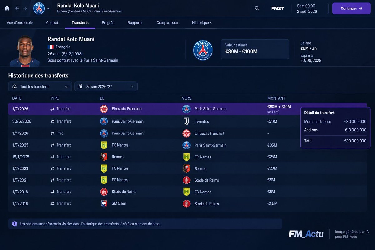 nobetcimenajer's tweet photo. 💥 Football Manager 27'de bonuslar artık direk transfer ekranından görüntülenebiliyor https://t.co/RcXORWjWU4