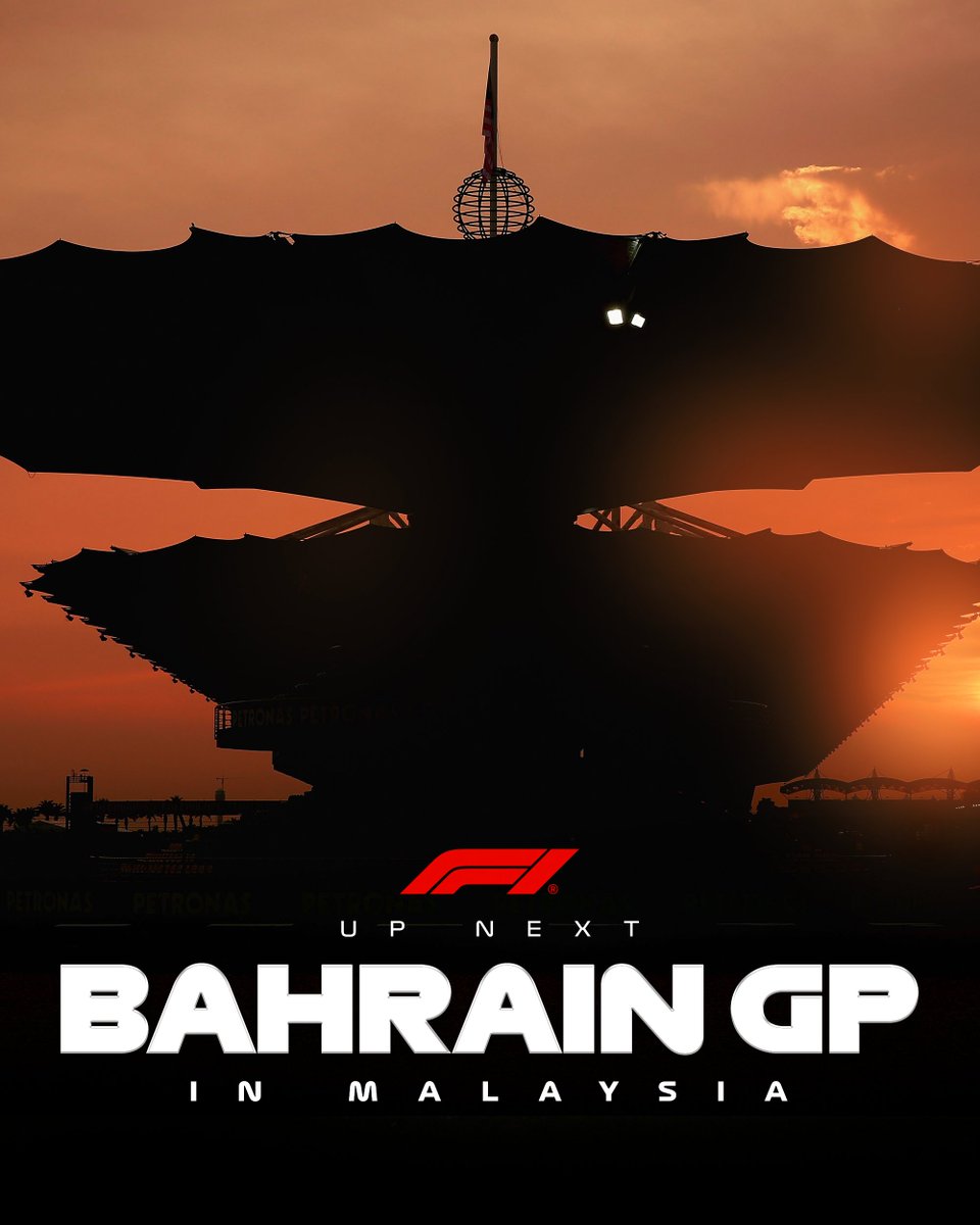 F1's tweet photo. The Bahrain Grand Prix in Malaysia is just around the corner...

#F1 #BahrainGP https://t.co/HYhGpLxJSI