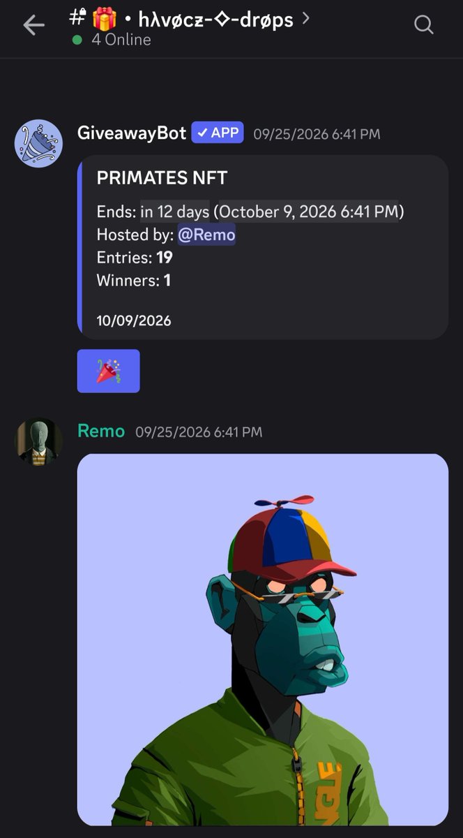 Remosolana's tweet photo. HΛVØCƵ NFT — BORN FROM THE CHAOS.

The giveaway is LIVE, and soon, everything starts moving. ⚡
The party has already started in our Discord. 🥂

Be early. Join the party.
Early is the alpha.

The chaos is only beginning. 🩸
HΛVØCƵ is coming.

#Solana #NFT #Giveway https://t.co/DyfZOagFLa