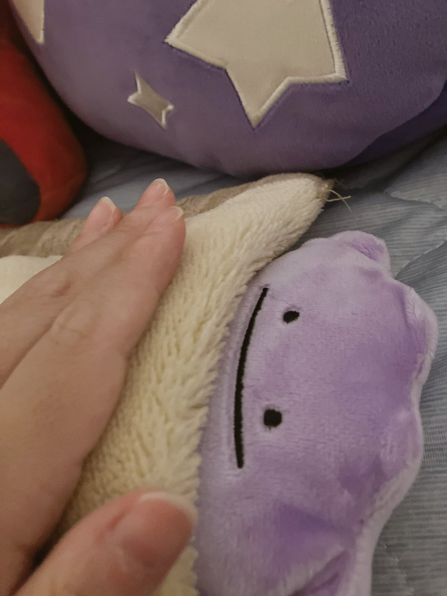 mommon2304's tweet photo. メタモンの甘えん坊が発動しました👀
たまには一緒に寝ようか、メタモン☺️
おやすみなさい🌙 https://t.co/Drh6hPLnFG