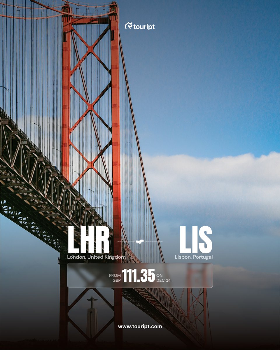 touript_'s tweet photo. Your next European escape might be cheaper than you think. Here are a few fares we found from London Heathrow:
LHR → IST from £159.10
LHR → CDG from £106.97
LHR → MAD from £122.29
LHR → LIS from £111.35
LHR → OSL from £89.22

.
.
.
.
Fares may change based on availability. https://t.co/giNJQZiWlS