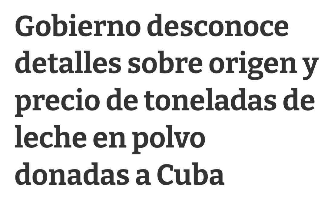 danielaleoni13's tweet photo. 🚨  El Gobierno "no sabe" 
de dónde salieron ni cuánto costaron las 17 toneladas de leche en polvo que donaron a Cuba y tampoco a dónde habrán ido a parar.

Lo que sí se sabe es que 
la pagamos todos y que la leche resultó ser otro negociado turbio del FA !! https://t.co/HjNT1g2POu