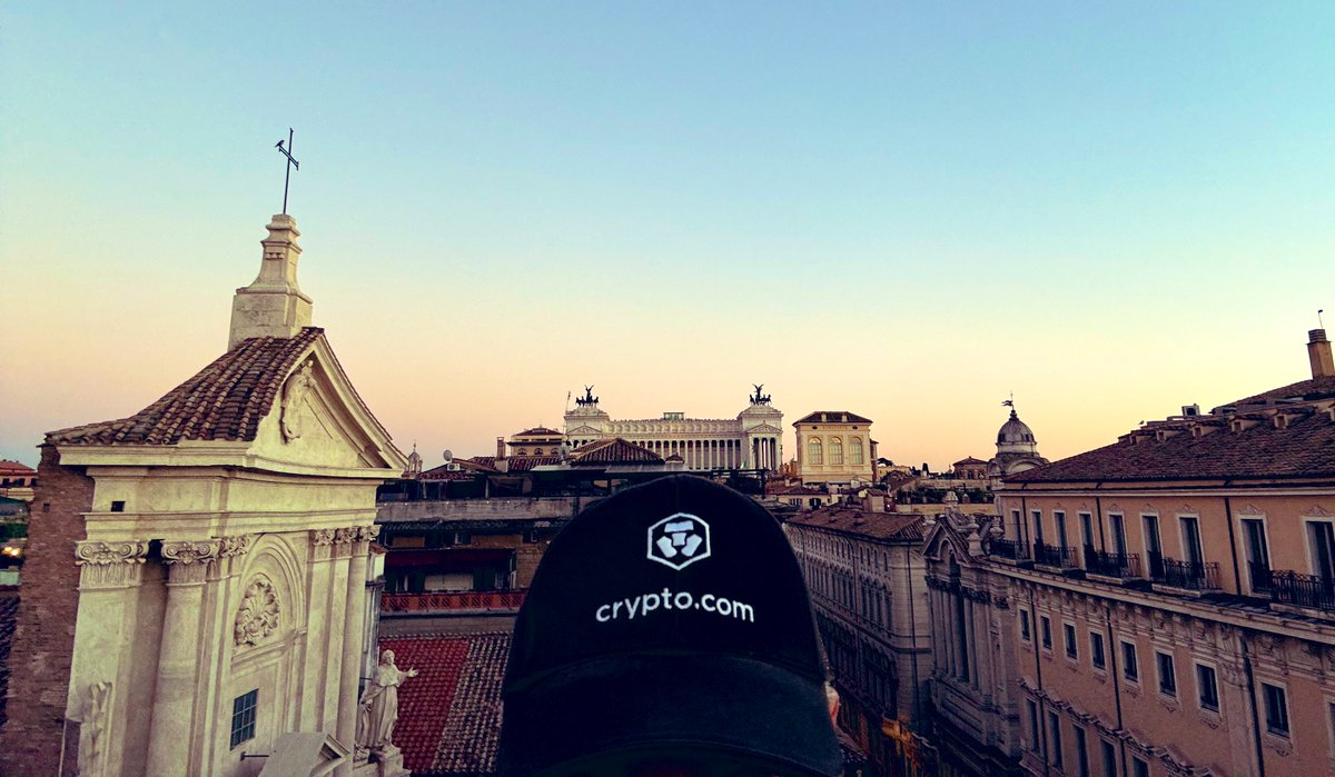 MisterCrypto137's tweet photo. 🙏Special thanks to @0xRoel and @aliciapeas for @cryptocom’s first event in Italy last night! An incredible evening on a beautiful rooftop in the heart of Rome.🤩Even better getting to meet @LucaTods81, @PomoCrypto and @MichelePen97126 🔝 #CroFam #FFTB #Cryptocom #LoadedLionsFam https://t.co/1cWQfj65za