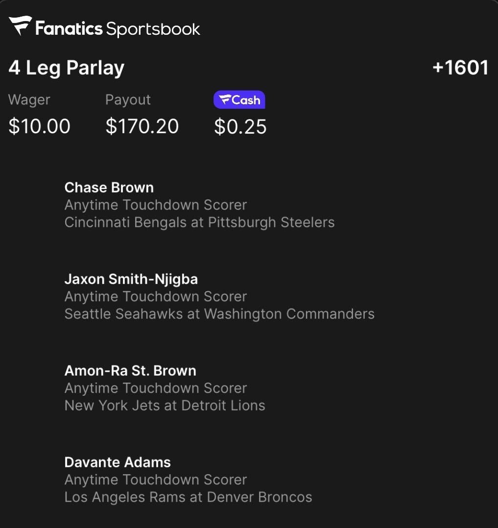 SmartPicksPro's tweet photo. 🚀+1601 NFL Touchdown Mega 

Powered by SmartPicks 🔥  

🔗 https://t.co/zBLIJzWV2w https://t.co/seGq43e4vx