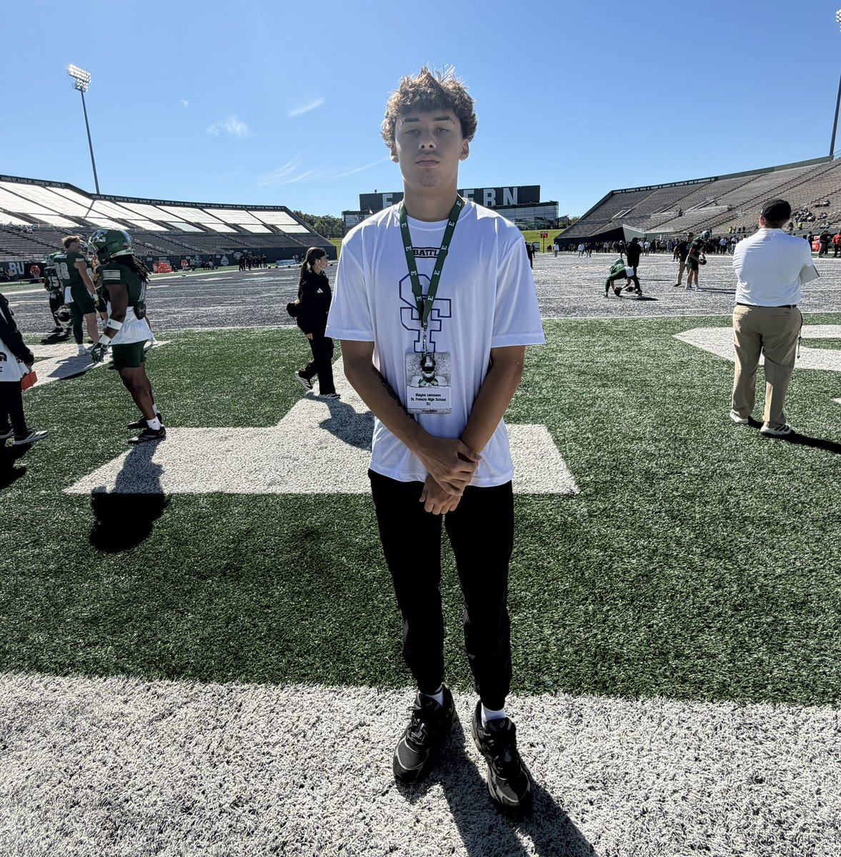 BlaykeLohmann1's tweet photo. Had another great visit to Eastern! Hospitality was amazing and really feels like family. I always look forward to my conversations with coach “Soup” @ErikCampbell and the rest of the EMU staff!! Looking forward to another visit soon! 

@EDGYTIM @Bryan_Ault @CoachChris_Roll @DeepDishFB @Diggsy13 @khed54 @PrepRedzoneIL @6starfootballIL @One11Recruiting @On3 @offsznbrand @JordanWesty1 @SFHSFBWheaton @CoachMac44