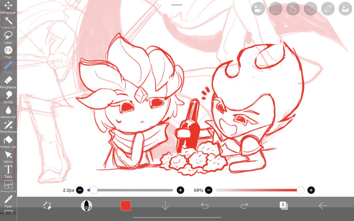 SyahChoo's tweet photo. Spicy food (WIP)
#Firewind #Windarchercookie #Firespiritcookie #crkfanart https://t.co/fWhH7hKA85