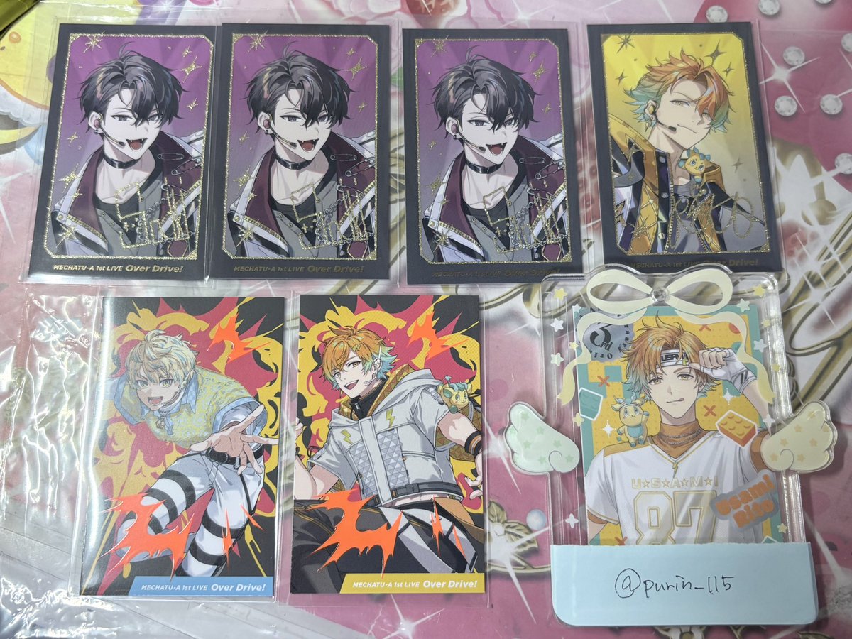 purin_ll5's tweet photo. 【交換】にじさんじ MECHATU-A 1st LIVE Over Drive!  ランダムカード

譲︎）画像1枚目参照
求）画像2枚目参照

コンプ目的のため各1となります。
同種交換のみ。郵送希望です。
1点からでもお気軽にお声掛けください(❁ᴗ͈ˬᴗ͈) https://t.co/suQRuDMs4a