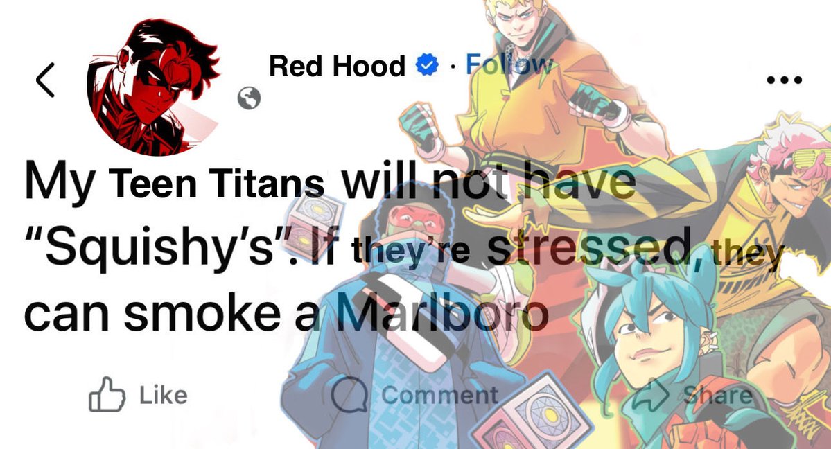 stasamsara's tweet photo. you guys i’m not sure about this red hood guy #teentitans https://t.co/fvYuwcDOCm
