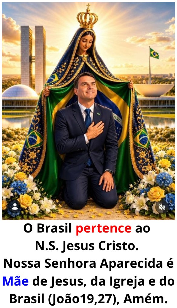 igorguitarist's tweet photo. - Ó Maria concebida sem pecado, Nossa Senhora Aparecida, Padroeira do Brasil, rogai a #Jesus pela libertação do Vosso filho e servo Jair Messias Bolsonaro e a todos os injustiçados, também abençoai; guardai e protegei Vosso filho Flávio Bolsonaro, Amém.

PROTEJAM A MÃE DO BRASIL https://t.co/12bCDyoUnd