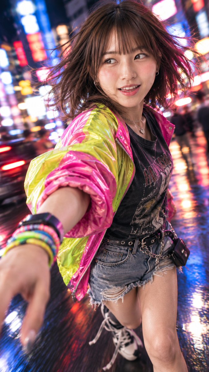 Night City Sprint Portrait