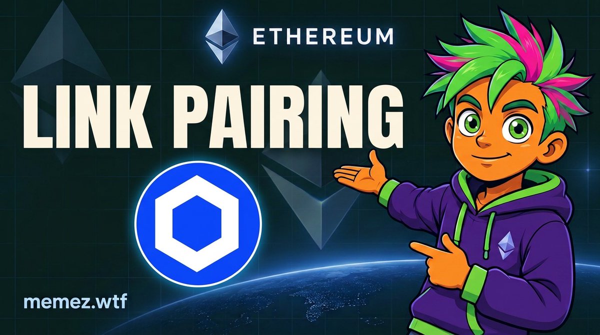 memezdotwtf's tweet photo. 🔗 New Ethereum pairing: $LINK.

Launch your coin paired with Chainlink on https://t.co/iRxvUnhlup. Set a 1–10% sell tax; each sale builds the LINK reward pot.

Rewards start at graduation, followed by hourly LINK drips to eligible holders by weight.

Pair beyond native → https://t.co/82GqV8pTA4
