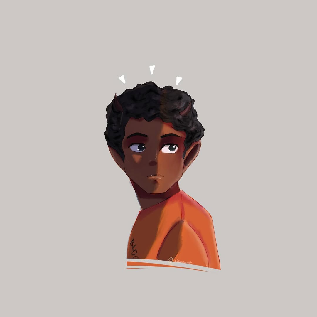 MarinMutocr's tweet photo. I’m so excited for the Percy Jackson series premiere tomorrow that I had to sketch the trio! https://t.co/RpoziewMXs