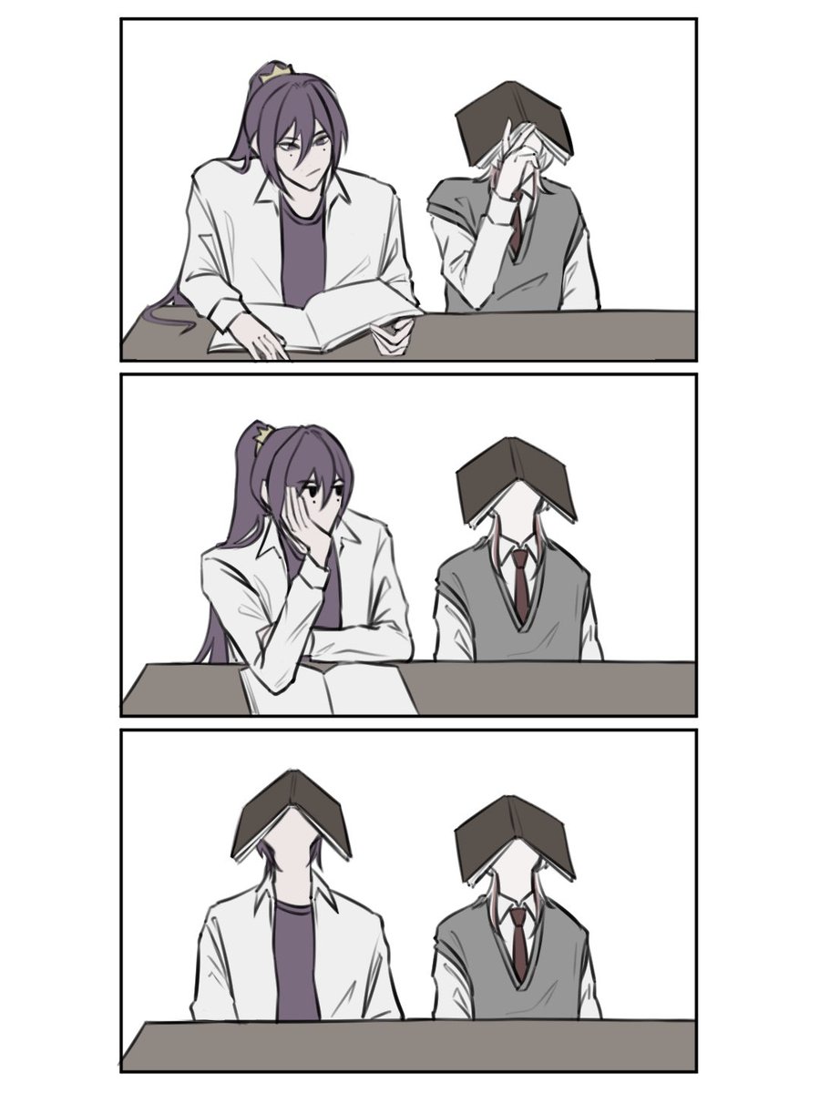 ruiyu_k0's tweet photo. #taxduo 
Nap | Highschool au https://t.co/7NEqcxz0SF