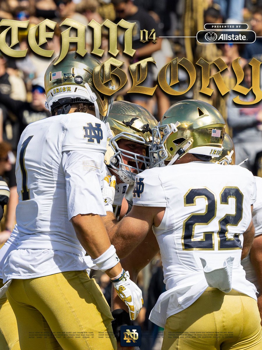 NDFootball's tweet photo. Winning with your brothers is fun! ☘️

#GoIrish☘️ https://t.co/bOlWTpWKqB
