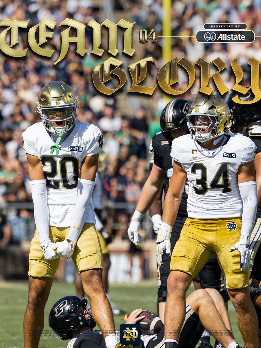 NDFootball's tweet photo. Winning with your brothers is fun! ☘️

#GoIrish☘️ https://t.co/bOlWTpWKqB