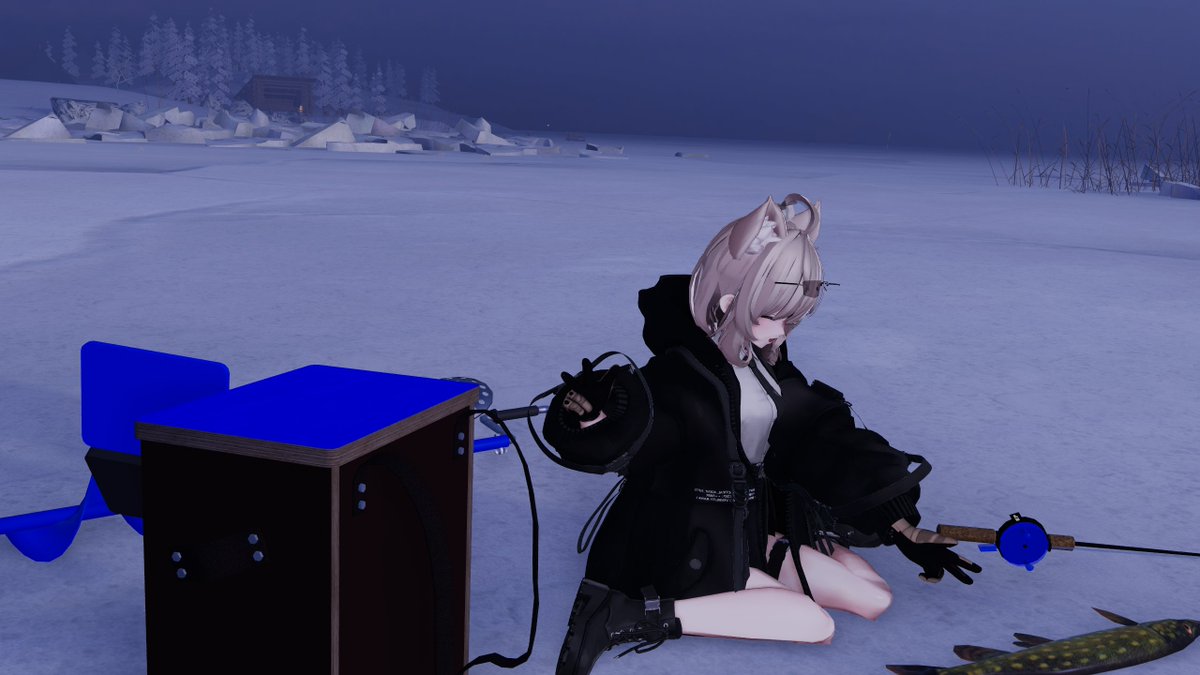 dawymora's tweet photo. お魚釣りをするナユちゃん
#Nayu3D #VRChat https://t.co/lZ46bSn4Jc