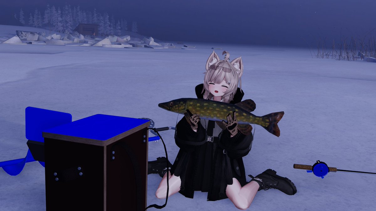 dawymora's tweet photo. お魚釣りをするナユちゃん
#Nayu3D #VRChat https://t.co/lZ46bSn4Jc
