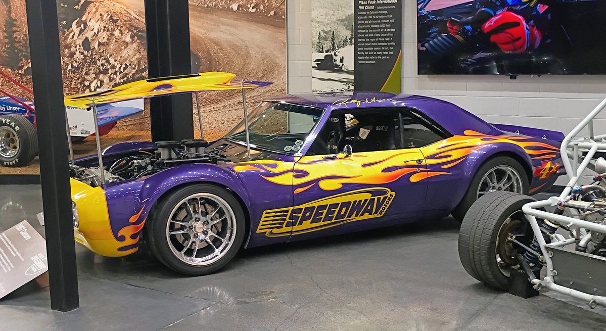 realRacer7x's tweet photo. Spent some time at the Museum of American Speed at Speedway Motors in Lincoln Nebraska. Huge collection of race cars, hot rods, bikes, school lunch boxes, pedal cars, and memorabilia. Gear Head heaven. #hotrods #racecars #speedwaymotors #musclecars #motorcycles #indycars https://t.co/wuHQ3dp6DK