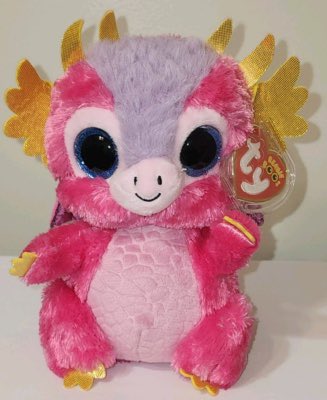 beanieoftheday's tweet photo. todays beanie boo of the day is Mia the dragon! https://t.co/E5uXZkHRsK