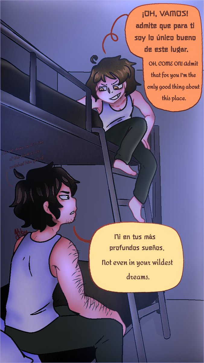 Nannylovesrjam's tweet photo. Ok... Admito que soy yo la que se complica la vida con las escenas y por eso no publica nada del cómic; tipo, solo basta comparar el boceto con el diseño final. 🧍💔 

Okay... I complicate things for myself with the scenes. Literally, look at the sketch and the final design. 🧍💔 https://t.co/0XS4MgCYQH