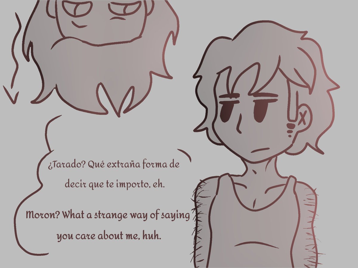Nannylovesrjam's tweet photo. Ok... Admito que soy yo la que se complica la vida con las escenas y por eso no publica nada del cómic; tipo, solo basta comparar el boceto con el diseño final. 🧍💔 

Okay... I complicate things for myself with the scenes. Literally, look at the sketch and the final design. 🧍💔 https://t.co/0XS4MgCYQH