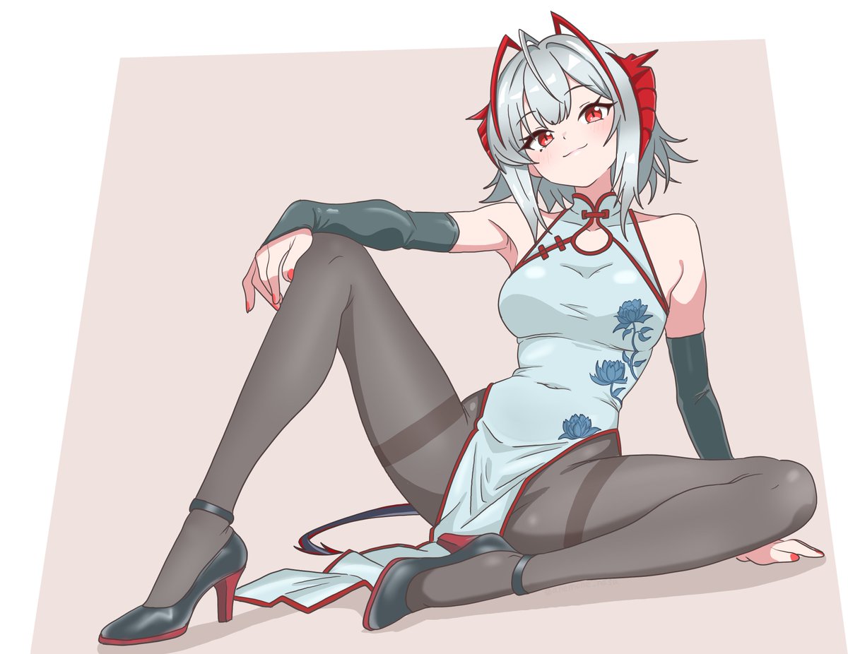 anemone_nasu's tweet photo. ウィシャデル好き…チーパオ着て？ https://t.co/A1qdA7JyL0