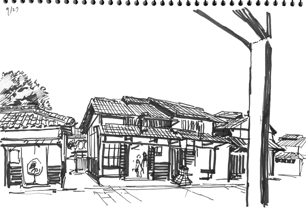 1OOwool's tweet photo. 太秦映画村で
#日々描く https://t.co/ReAMQvVxAp