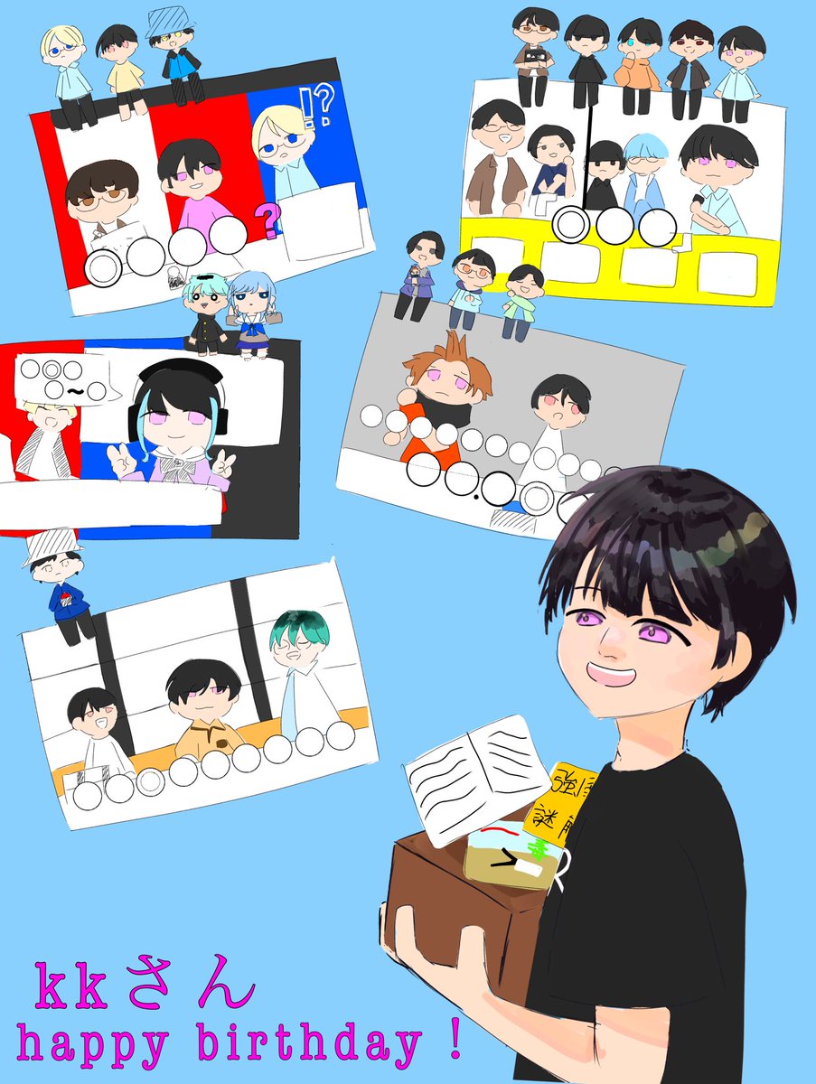 sen_ikusa's tweet photo. kkさんお誕生日おめでとうございます！！！
kkさんにとっていい一年になりますように！！
#リドラの謎解きキャンバス 
#kk生誕祭2026 https://t.co/cRt4EAAUBd