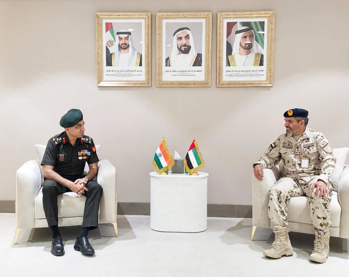 armylover247's tweet photo. #DefenceCooperation 🇮🇳📷#AAST were held in Abu Dhabi. Both sides reviewed existing defence cooperation, with focus on sharing best practices, expanding professional exchanges and enhancing participation in courses and workshops in India.

https://t.co/y0KioDeoZn