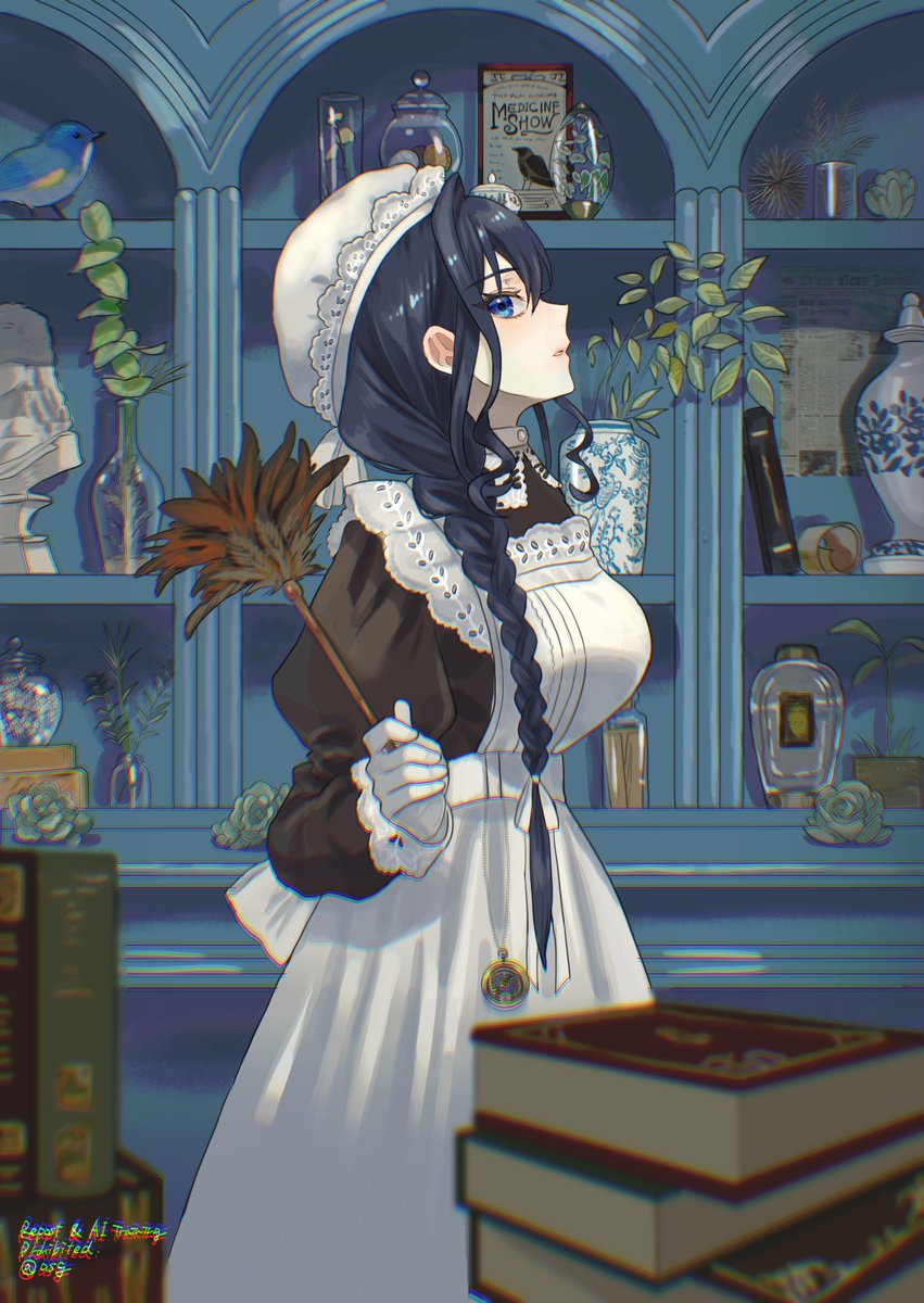assari_gyoniso's tweet photo. ご主人様の書斎　#kronillust　#クロニーラ https://t.co/LN47wTBC0B