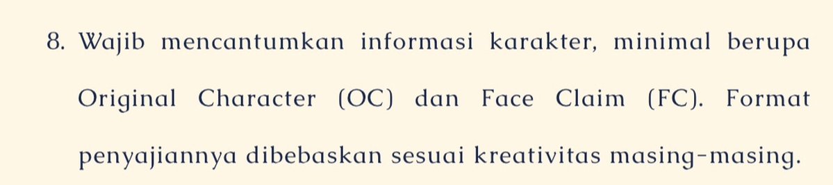 subAETHERIA's tweet photo. Kedelapan! Untuk ini diharapkan mencantumkan informasi karakter. Kalian bebas mau mencantumkan by thread, website atau lainnya, yang penting ada ya? Supaya mudah dikenali dan mungkin biar sopan kalau memanggil yang lebih tua? Tapi senyaman kalian untuk panggilan itu, okay? https://t.co/Hj00pke1Hm