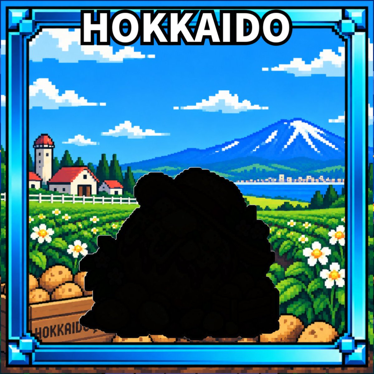 JAPAN47PIXEL's tweet photo. Something big is hiding in the potato fields of Hokkaido… 🥔👀

Is it a mountain?
A monster?
Or a takoyaki that ate too many potatoes?

The journey begins in Hokkaido.
https://t.co/3fyQVEDu1x

#TravelingTakoyaki #Japan47Pixel #PixelArt https://t.co/lBUeuwwkOO
